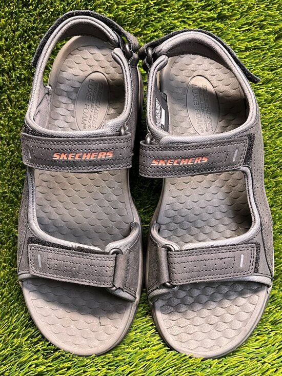 Skechers Tresmen Garo Mens Size 9 Black Gray Outdoor Walking Strappy Sandals main image 8
